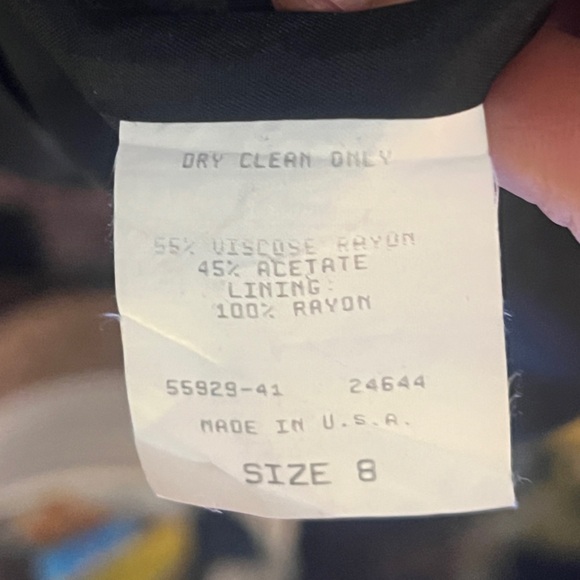 Daniel & Rebecca scooped neck Little Black Dress size 8 - Picture 3 of 7